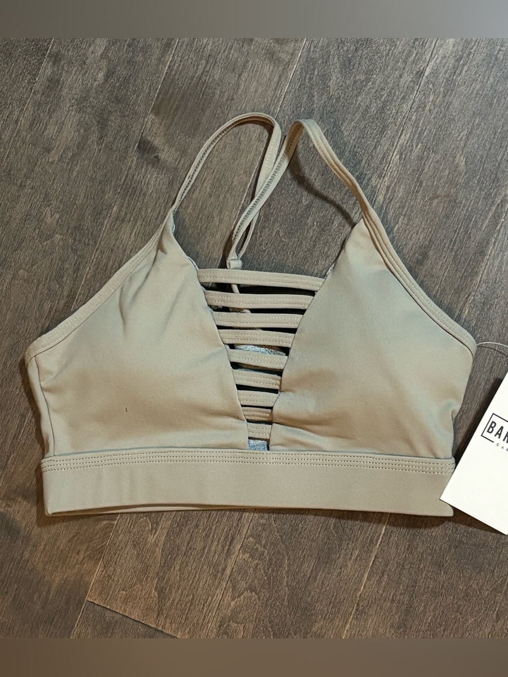 The Barbell Cartel Evolution Sports Bra 2.0 Ladder Style XS NWT Retail $53 Sand